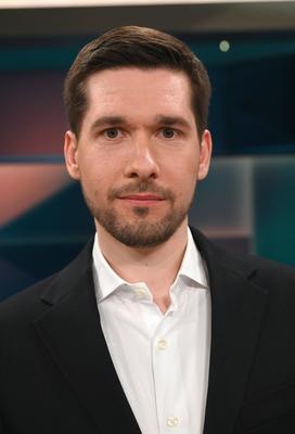 Journalist Vassili Golod-stock-foto