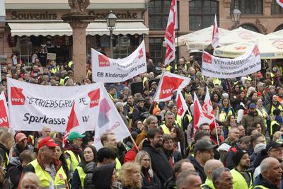 Warnstreik U-Bahn und Stra?enbahn-stock-foto