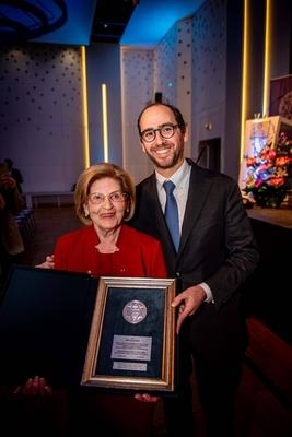 Holocaust-?berlebende und Zeitzeugi Eva Szepesi-stock-foto