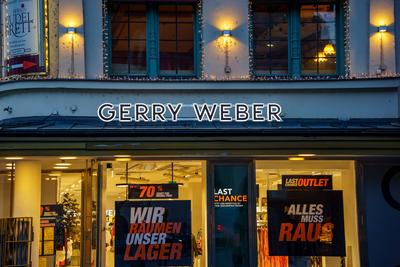 Modehaus Gerry Weber in der N?he des Viktualienmarkts in M?nchen, Deutschland-stock-foto