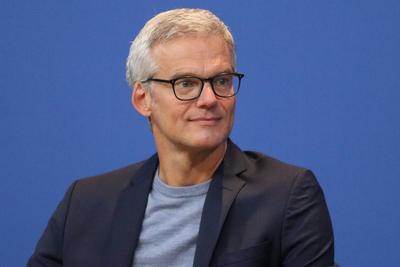 Thorsten Schr?der auf der IFA 2022 Sprecher und Moderator der tagesschau Berlin *** Thorsten Schr?der at IFA 2022 Spokes-stock-foto