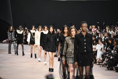 Paris Fashion Week. Defil? Chanel au Grand Palais-stock-photo