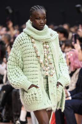 Paris Fashion Week. Defil? Chanel au Grand Palais-stock-photo