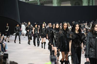 Paris Fashion Week. Defil? Chanel au Grand Palais-stock-photo