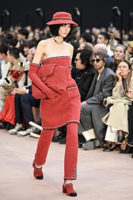 Paris Fashion Week. Defil? Chanel au Grand Palais-stock-photo