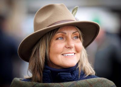 Theresa Cook from Bristol ahead of Day 2 of the Cheltenham Festival 12/3/2025-stock-photo