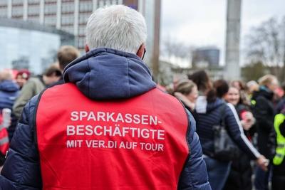 Warnstreiks der Besch?ftigten im ?ffentlichen Dienst-stock-foto