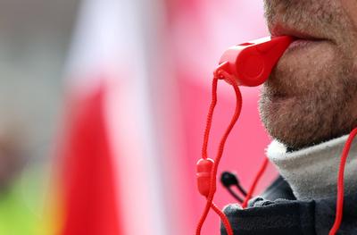 Warnstreik oeffentlicher Dienst-stock-foto