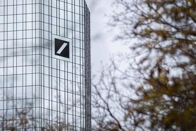Deutsche Bank Hochhaus-stock-photo