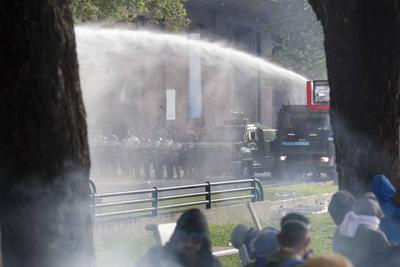 Argentina: Pensioners' claim.-stock-foto