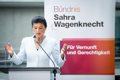 Statement der BSW Fraktion vor der Sondersitzung des Deutschen Bundestag-stock-foto