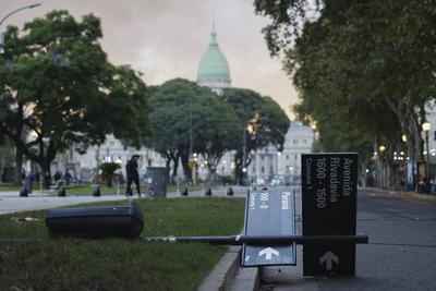 Argentina: Pensioners' claim.-stock-foto