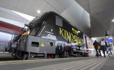 20250313 OeBB Loktaufe King of Waltz. Queen of Music.-stock-foto