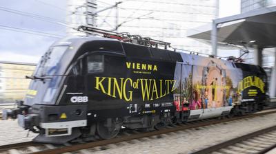 20250313 OeBB Loktaufe King of Waltz. Queen of Music.-stock-foto