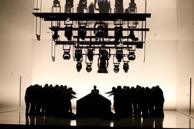 Komische Oper Berlin Echnaton-stock-photo
