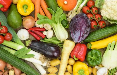 Viel gesundes und vitaminreiches Gem?se-stock-foto