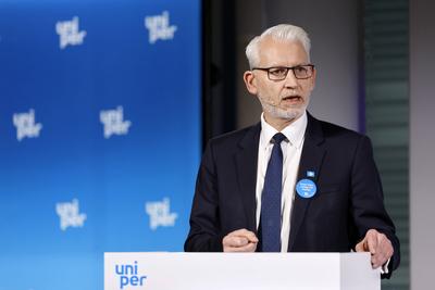 Uniper-CEO Michael Lewis bei der Bilanzpressekonferenz der Uniper SE in D?sseldorf. D?sseldorf, 28.02.2024 NRW Deutschla-stock-foto
