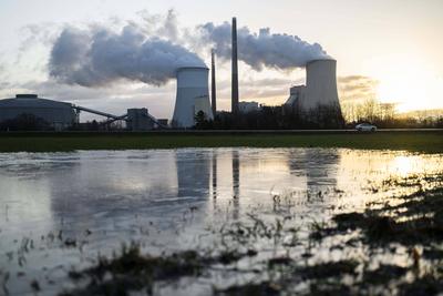 Kraftwerk Staudinger 23.01.2024 Gro?krotzenburg Steinkohle-Kraftwerk Staudinger ist ein vorwiegend mit Steinkohle befeue-stock-foto