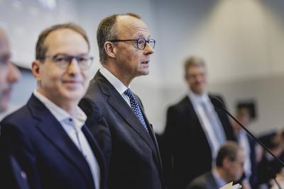Fraktionssitzung von CDU/CSU-stock-foto