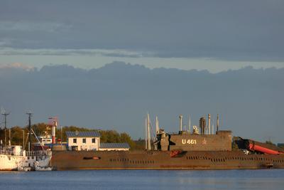 U-Boot in Peenem?nde-stock-foto