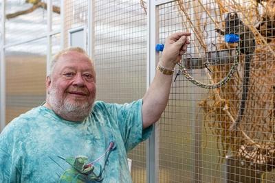 30 05 2019 DU Duisburg Geklauter Affe Jimmy wieder zur?ck bei Zoo Zajac an der Konrad Adenauer S-stock-foto