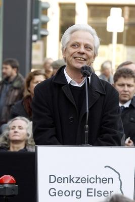 Einweihung des Georg-Elser-Denkzeichen-stock-foto