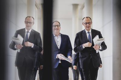 Fraktionssitzung von CDU/CSU-stock-foto