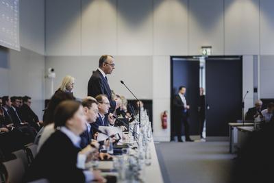 Fraktionssitzung von CDU/CSU-stock-foto
