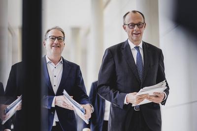 Fraktionssitzung von CDU/CSU-stock-foto