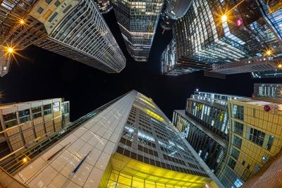 Die Frankfurter Skyline-stock-foto