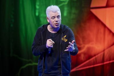 Comedian Michael Mittermeier live bei der "Humorzone" in Dresden-stock-foto