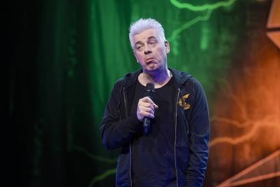 Comedian Michael Mittermeier live bei der "Humorzone" in Dresden-stock-foto