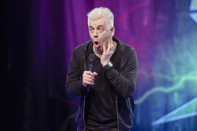 Comedian Michael Mittermeier live bei der "Humorzone" in Dresden-stock-foto