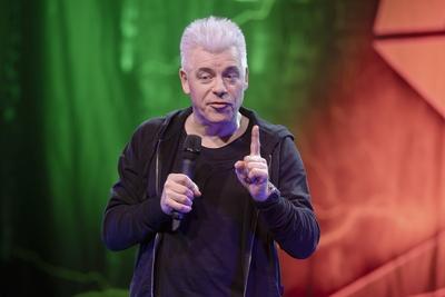 Comedian Michael Mittermeier live bei der "Humorzone" in Dresden-stock-foto