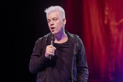 Comedian Michael Mittermeier live bei der "Humorzone" in Dresden-stock-foto