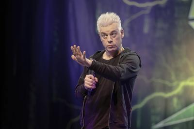 Comedian Michael Mittermeier live bei der "Humorzone" in Dresden-stock-foto