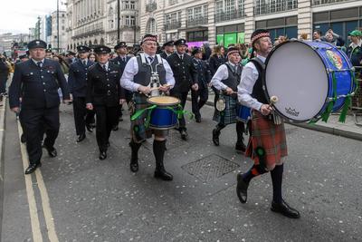 St Patrick's Day Parade London-stock-photo