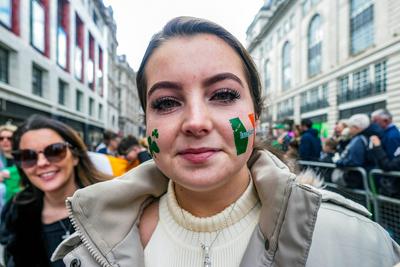 St Patrick's Day Parade London-stock-photo