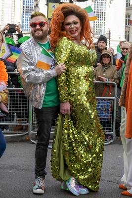 St Patrick's Day Parade London-stock-photo