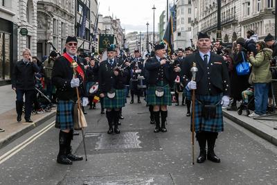 St Patrick's Day Parade London-stock-photo