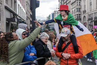 St Patrick's Day Parade London-stock-photo
