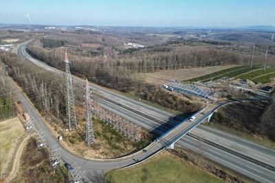 Stromnetzausbau im Siegerland-stock-foto
