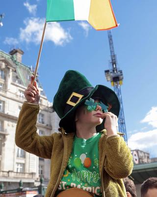 St Patrick's Day Parade London-stock-photo
