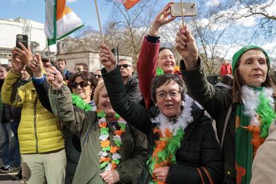 St Patrick's Day Parade London-stock-photo