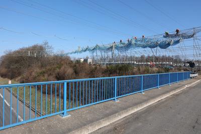 Stromnetzausbau im Siegerland-stock-foto
