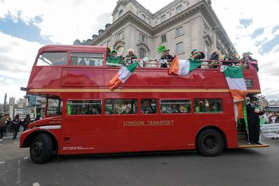 St Patrick's Day Parade London-stock-photo