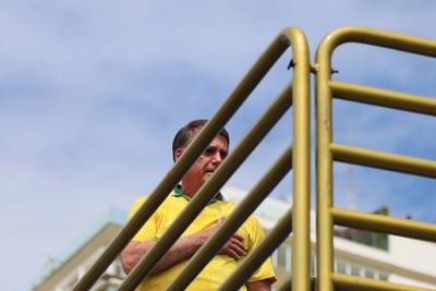 Jair Bolsonaro (PL/RJ), Former President of the Republic, during the Amnesty Now demonstration, in Rio de Janeiro-stock-photo
