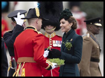 Kate Middleton at the Irish Guard's St.Patrick's Day Parade-stock-photo