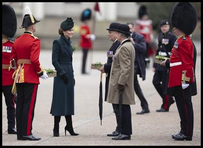 Kate Middleton at the Irish Guard's St.Patrick's Day Parade-stock-photo