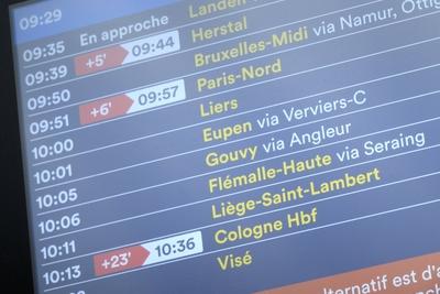 Rail Strike NMBS-SNCB-stock-foto